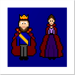 King and Queen - pixel art Posters and Art